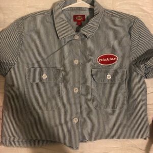 Dickies cropped button up